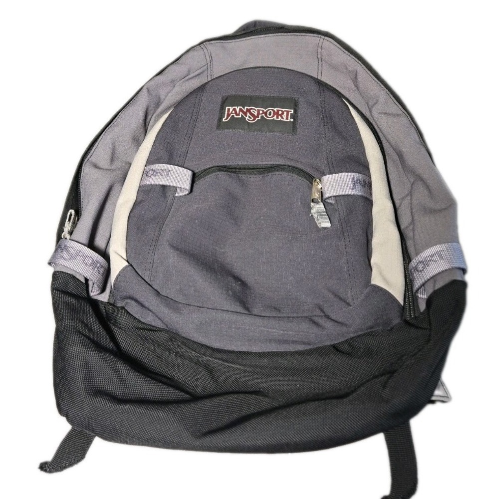 Vtg JanSport Sling Bag Backpack Equinox Webbing Logo Strap Y2K Crossbody Tech Gr